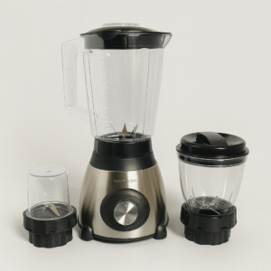 silver blender complete