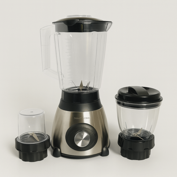 silver blender complete